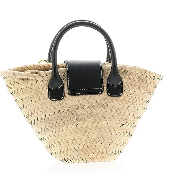 Paris / 64 Oh La La Black Mini Basket Bag - Picture 4 of 5